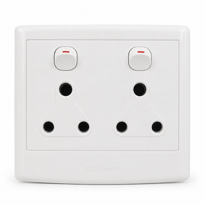 Redisson Double Wall Socket 4×4 – White