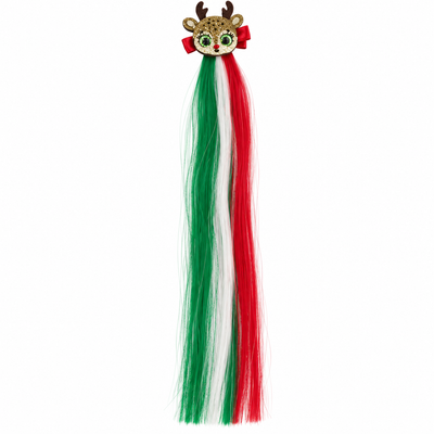 Christmas Reindeer Hair Clip & Coloured Extensions | Mr Panda