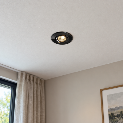 Charcoal Gray Adjustable Spotlight Trim 105mm | Mr Panda