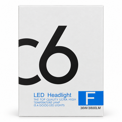 C6 H7 LED Headlight Bulbs 36W 3800LM – Pair