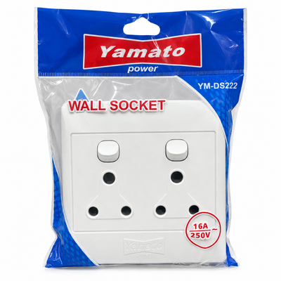 Yamato Double Wall Socket 16A 250V – White