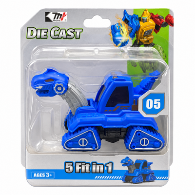 Blue Dinosaur Construction Vehicle Toy Ages 3+ | Mr Panda