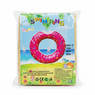 Pink Donut Inflatable Swimming Ring 60 cm | Mr Panda
