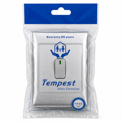 Tempest Single Rocker Wall Light Switch – Silver