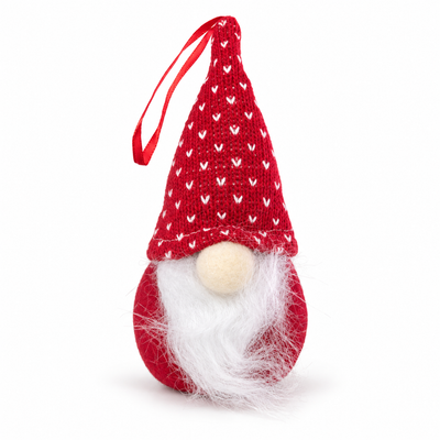 Mini Christmas Gnome Hanging Decoration – Red and White