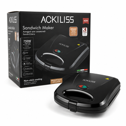 ACKILISS 750W Non-Stick Sandwich Maker