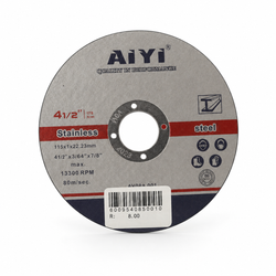 AIYI 115 x 1 x 22.23mm Stainless Steel & Metal Cutting Disc 4.5 Inch Abrasive Cut-Off Wheel