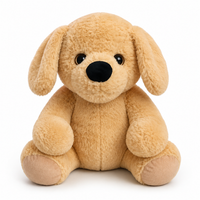 Golden Brown Puppy Plush Toy – Soft Stuffed Dog