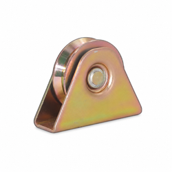 60mm Heavy-Duty Steel Gate Pulley with Bracket