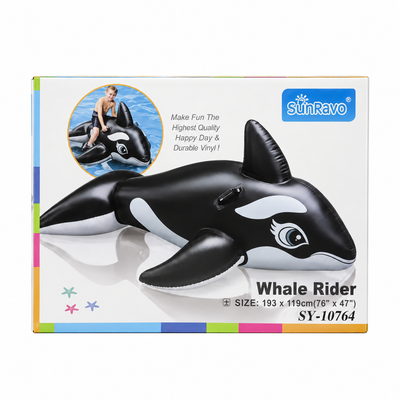 Whale Inflatable Pool Ride-On