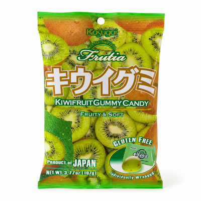 Kasugai Frutia Kiwi Fruit Gummy Candy 110g | Japanese Candy