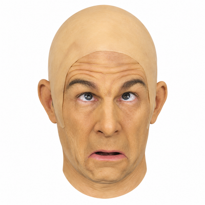 Funny Bald Head Costume Cap – Adult Novelty Mask