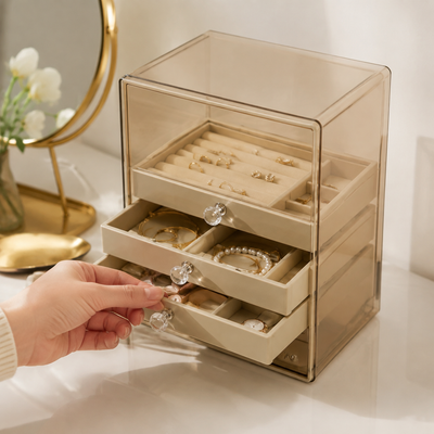 3-Drawer Acrylic Jewelry Organizer