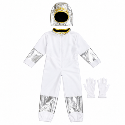 Kids Astronaut Costume Set – Silver Space Explorer Outfit