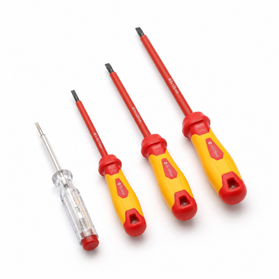 FREFOX 4-Piece Insulated Screwdriver Set with Tester