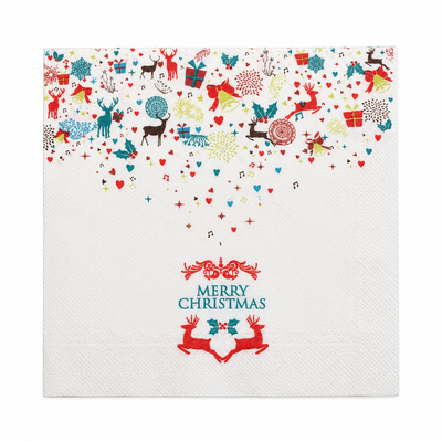 Christmas Paper Serviettes – Reindeer Design | Mr Panda