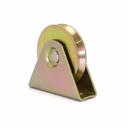 100mm V-Groove Sliding Gate Wheel with Steel Bracket
