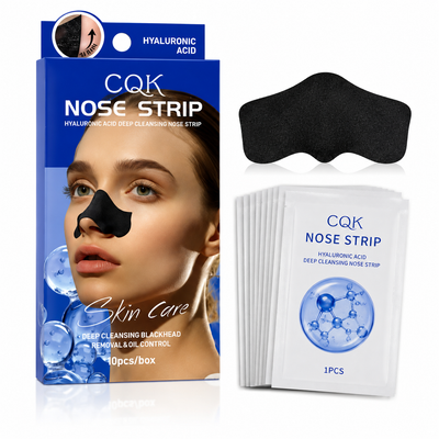 CQK Hyaluronic Acid Nose Strips 10 Pack | Blackhead Removal | MrPanda