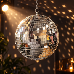 30cm Silver Mirror Disco Ball | MrPanda South Africa
