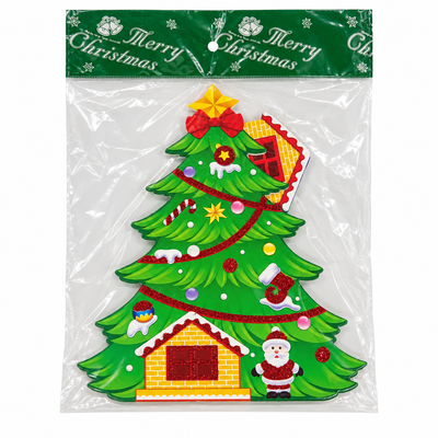 Christmas Tree Decoration with Santa & Glitter | Mr Panda