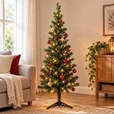 150cm Green Artificial Christmas Tree with Stand | Mr Panda