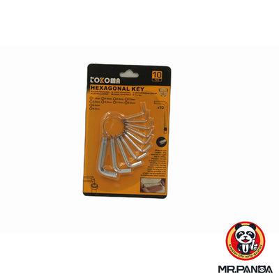 Hexagonal Key Set - 10pc