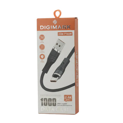 DIGIMARK DGM-P10C05 USB-A to USB-C Fast Charging Data Cable 1m 2.4A Braided Charging & Sync Cable