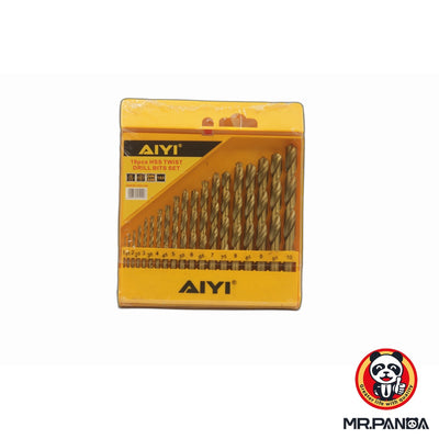 HSS Twist Drill Bit Set - 19Pc