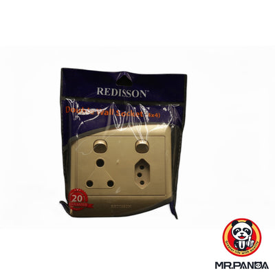 Redisson 4x4 Double Switched Wall Socket