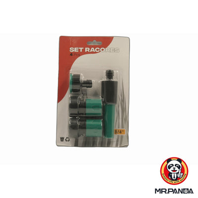 Garden Hose Connector Set - 4Pc