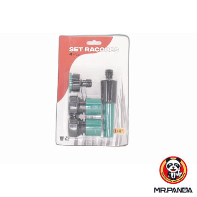 Garden Hose Connector Set - 4Pc