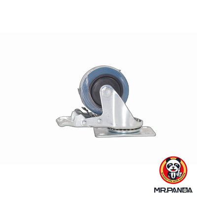 Braked Swivel Castor Wheel - 3 Inch