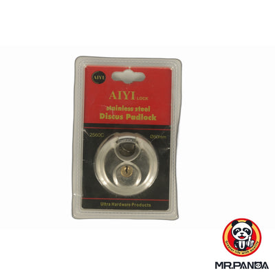 Stainless Steel Discus Padlock - 60mm