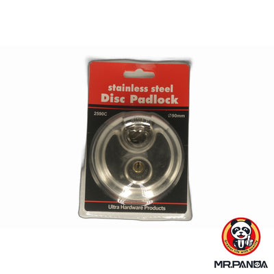 Stainless Steel Disc Padlock - 90mm