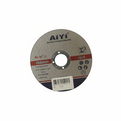 AIYI 115 x 1 x 22.23mm Stainless Steel & Metal Cutting Disc 4.5 Inch Abrasive Cut-Off Wheel