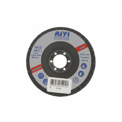 AIYI 115mm Flap Disc Grinding Wheel Grit 60 for Steel & Stainless Steel Angle Grinder