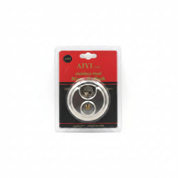 AIYI Stainless Steel Disc Padlock 80mm Heavy Duty Security Lock with 3 Keys