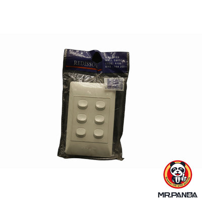 Redisson Six Lever Wall Switch
