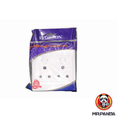 Redisson 4x4 Double Switched Wall Socket