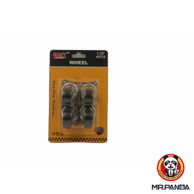4-Piece Pack Of 1.25" Caster Wheels