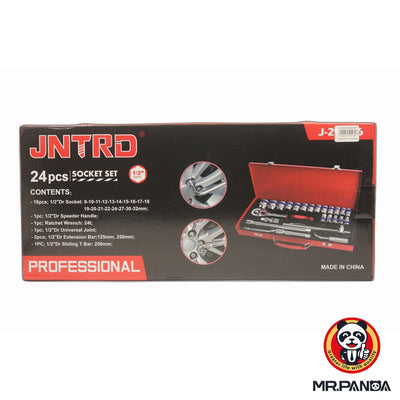 JNTRD 24-Piece Professional 1/2" Drive Socket Set