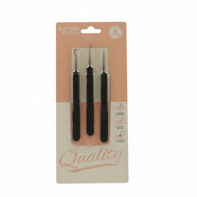 3-Piece Blackhead Tweezer Set