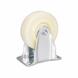 4-Inch Fixed Nylon Caster Wheel with Metal Bracket