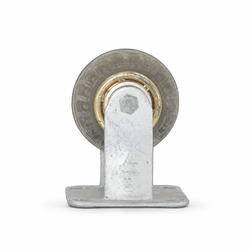 4-Inch Fixed Heavy-Duty Caster Wheel with Mounting Plate