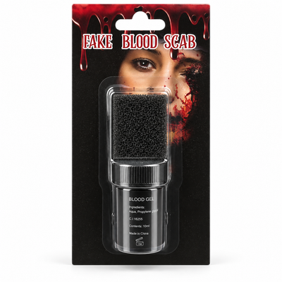 Halloween Fake Blood Scab Makeup Kit with Sponge