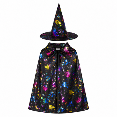 Adult Halloween Witch Costume Set – Hat and Cape