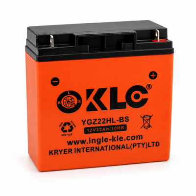 KLC YGZ22HL-BS 12V 22Ah Motorcycle Battery