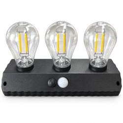 3W Solar Wall Light with 3 Bulbs & Motion Sensor | Mr Panda