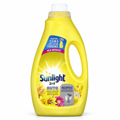 Sunlight 2 in 1 Auto Laundry Liquid Summer Sensations 2L