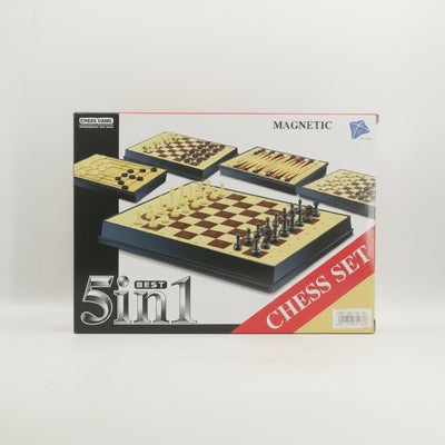 Magnetic 5-in-1 Chess Set
